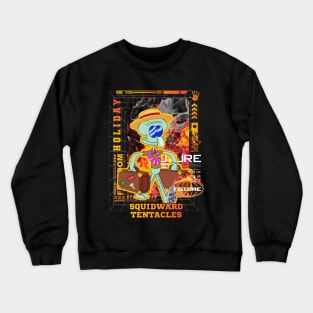 Squidward holiday t-shirt and sticker design family friendly Crewneck Sweatshirt
